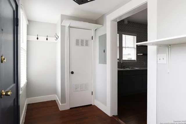 a view of a bathroom with a sink
