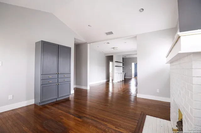 wooden floor in an empty room