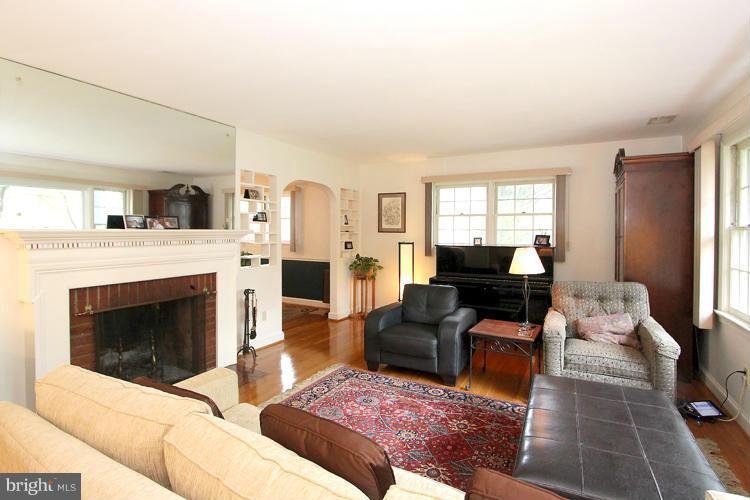 5812 Conway Road Bethesda, MD 20817 - Photo 3 of 25 Living Room with fireplace