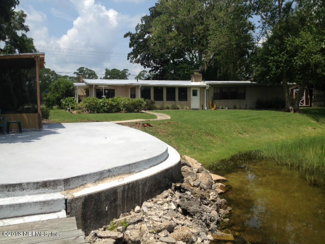 rear of home