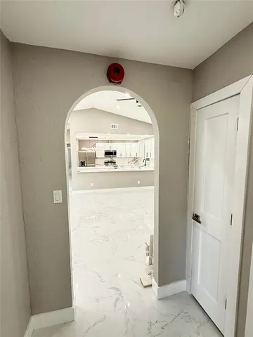 a view of a hallway with a hallway