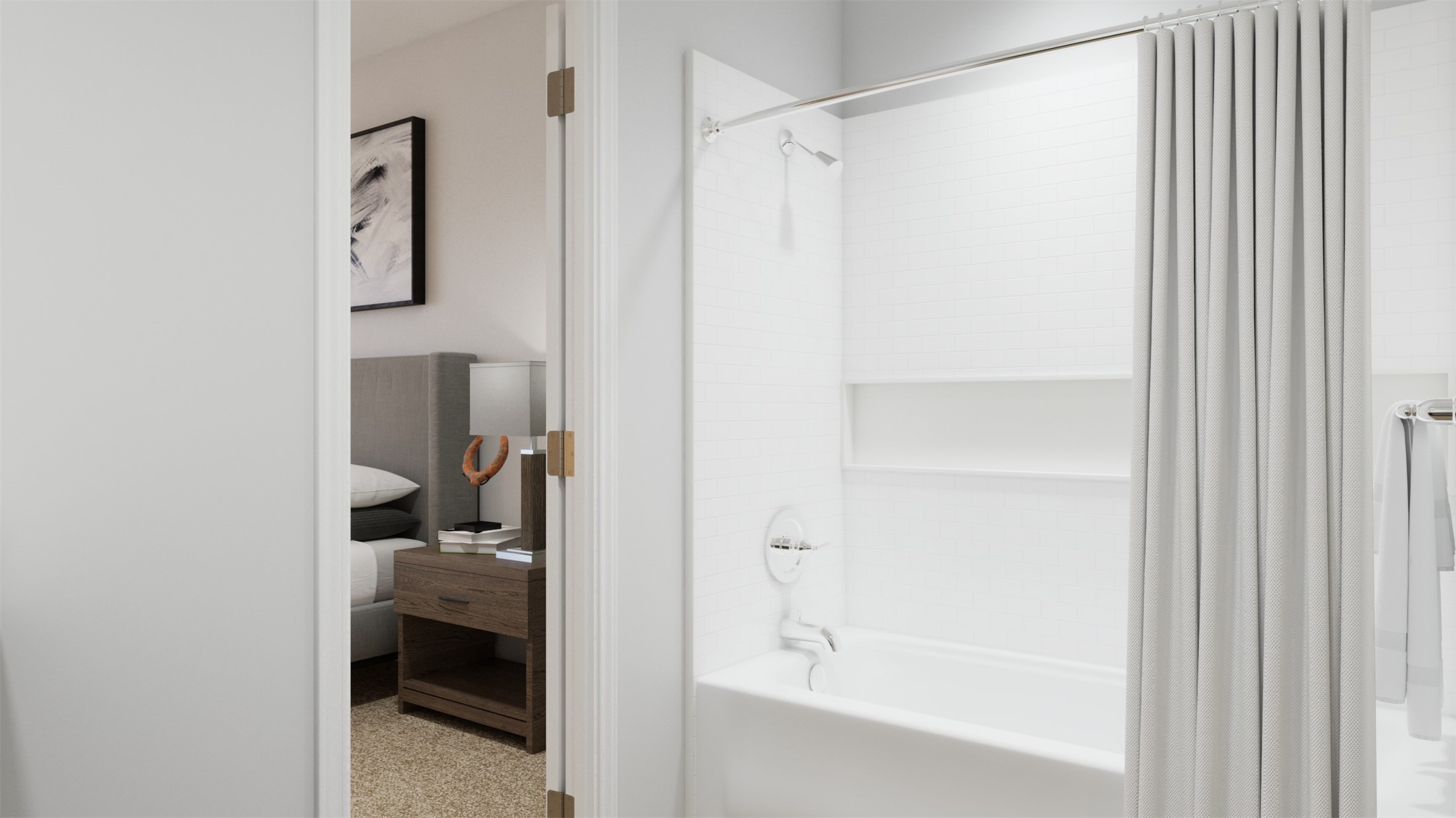 13671 Kit Run Splendora, TX 77372 - Photo 24 of 42 a en suite bathroom with a sink and a bath tub