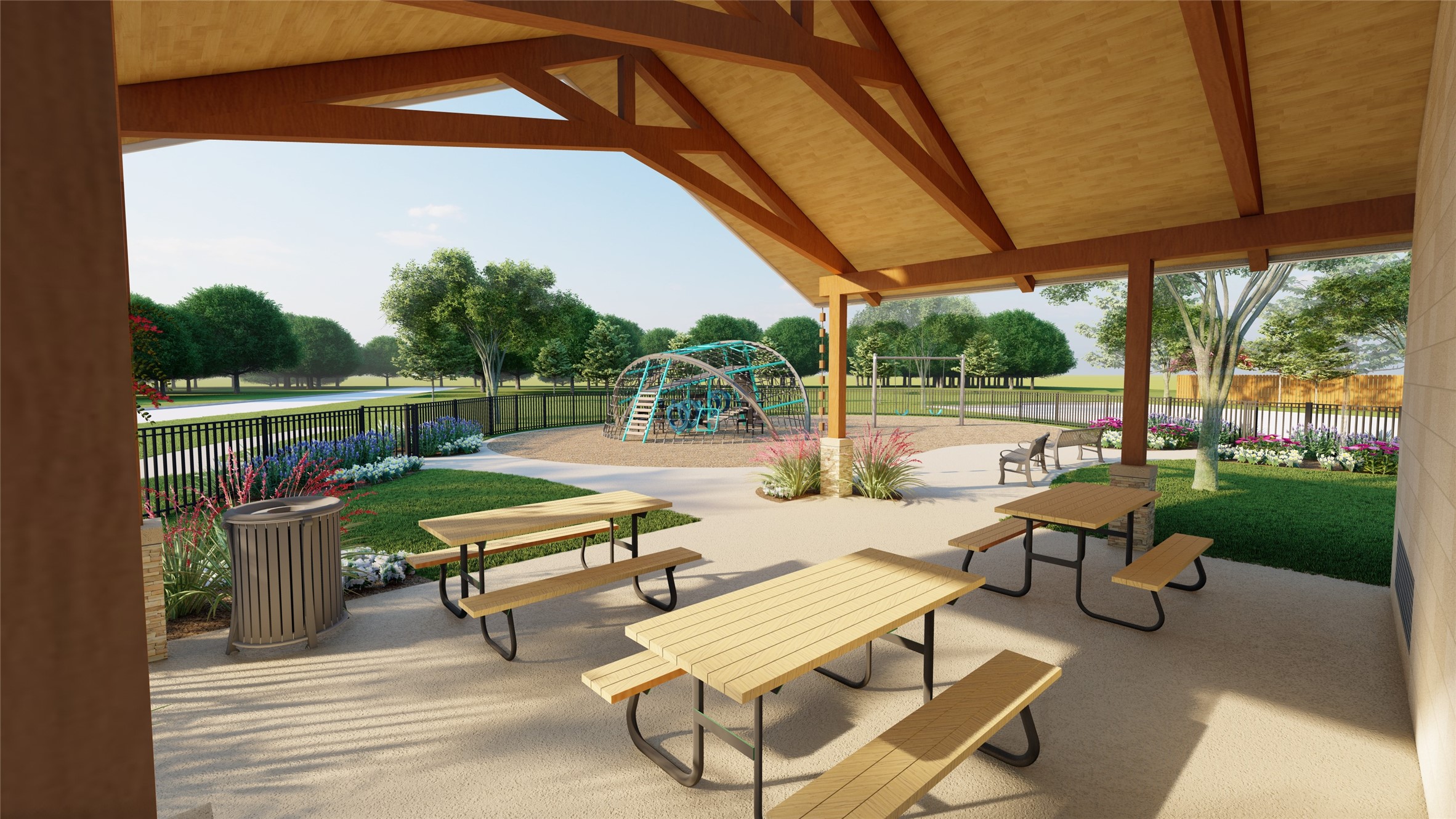 13671 Kit Run Splendora, TX 77372 - Photo 11 of 42 a swimming pool with outdoor seating and outdoor shower