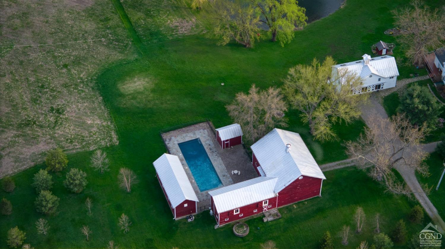 261 Kipp Road Hudson, NY 12534 - Photo 24 of 36 a view of backyard with outdoor seating and green space