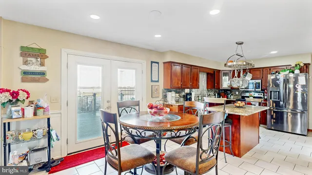 a bed room with a bed and a couch