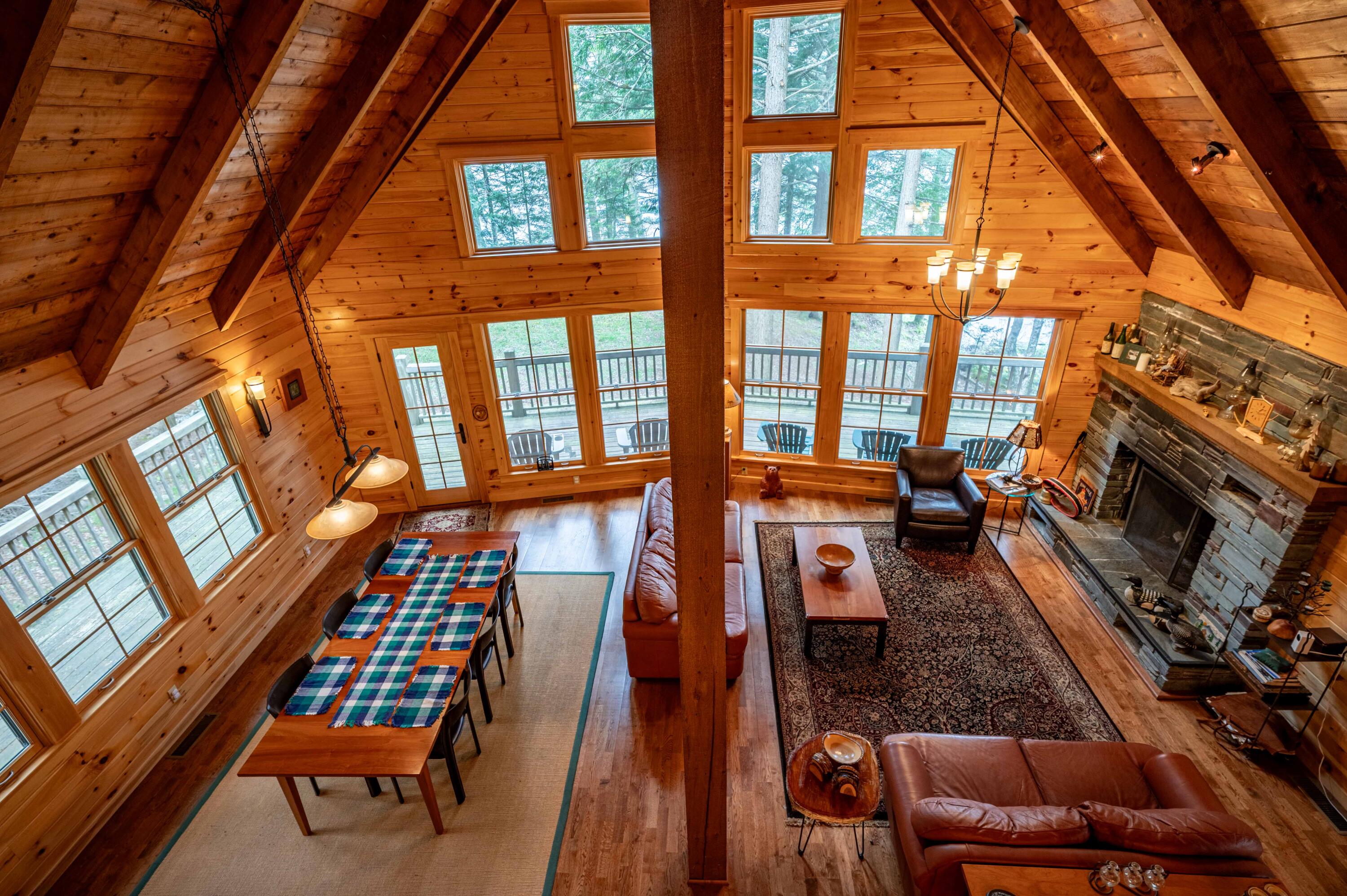 2525 North Point Road Raquette Lake, NY 13436 - Photo 37 of 48 Loft view to downstairs