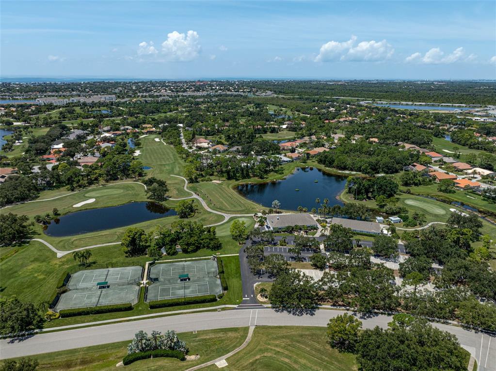 2050 Timucua Trail Nokomis, FL 34275 - Photo 49 of 50 an aerial view of residential houses with outdoor space and river