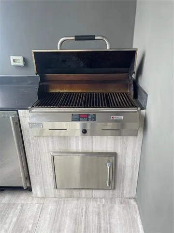 a view of a city from a balcony