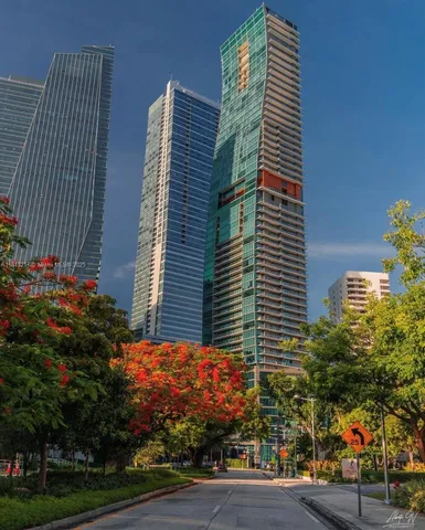 a front view of a building