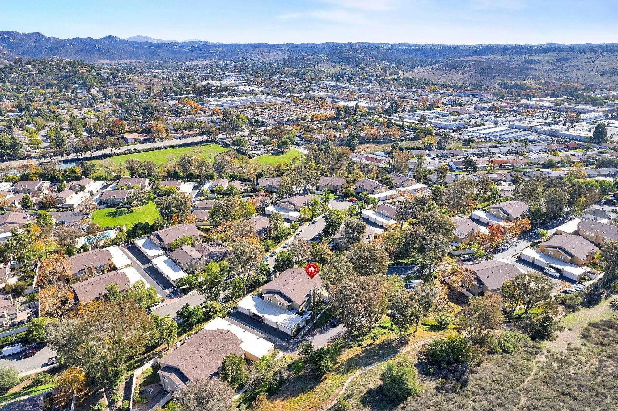 13644 Mulberry Tree Court Poway, CA 92064 - Photo 36 of 37 an aerial view of residential houses with outdoor space
