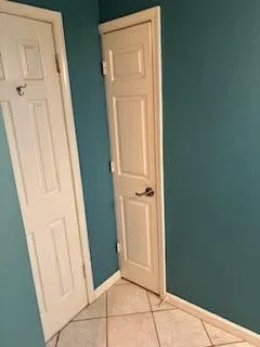 a view of front door