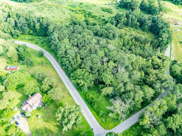 a view of a garden from a balcony