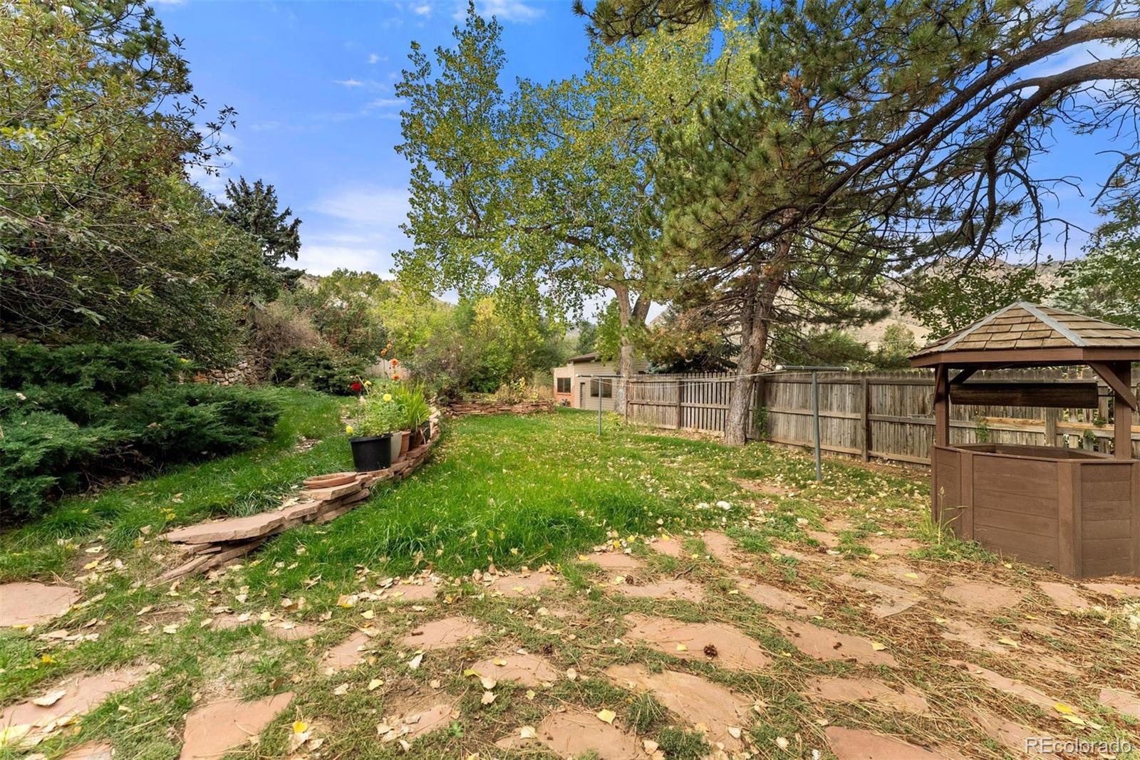229 Highway 8 Morrison, CO 80465 - Photo 28 of 34 a view of a backyard with large trees