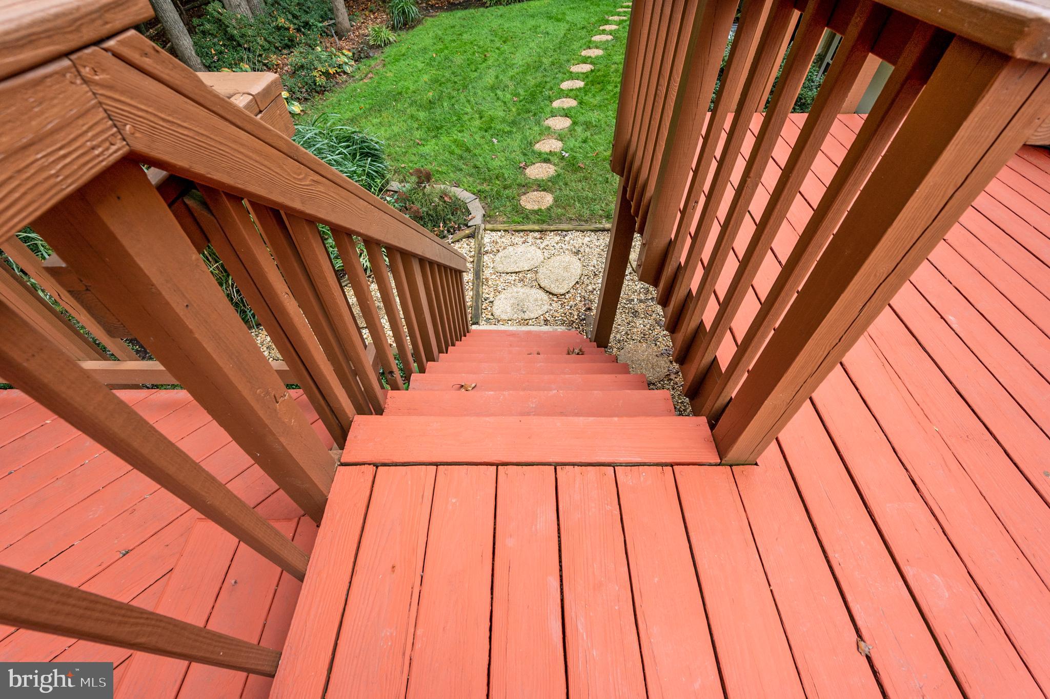 7609 Bertito Lane Springfield, VA 22153 - Photo 54 of 63 Staircase off deck to backyard.