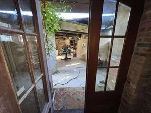 a view of a storage room