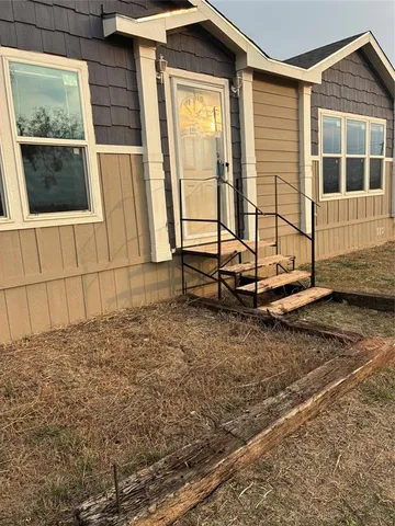 a view of a front door of a house