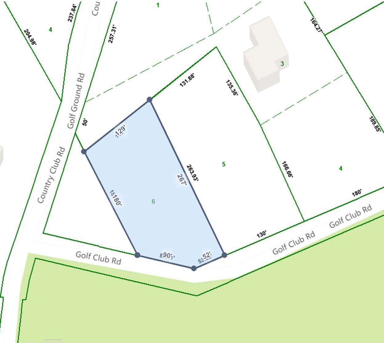Lot 6 Golf Club Plat Map