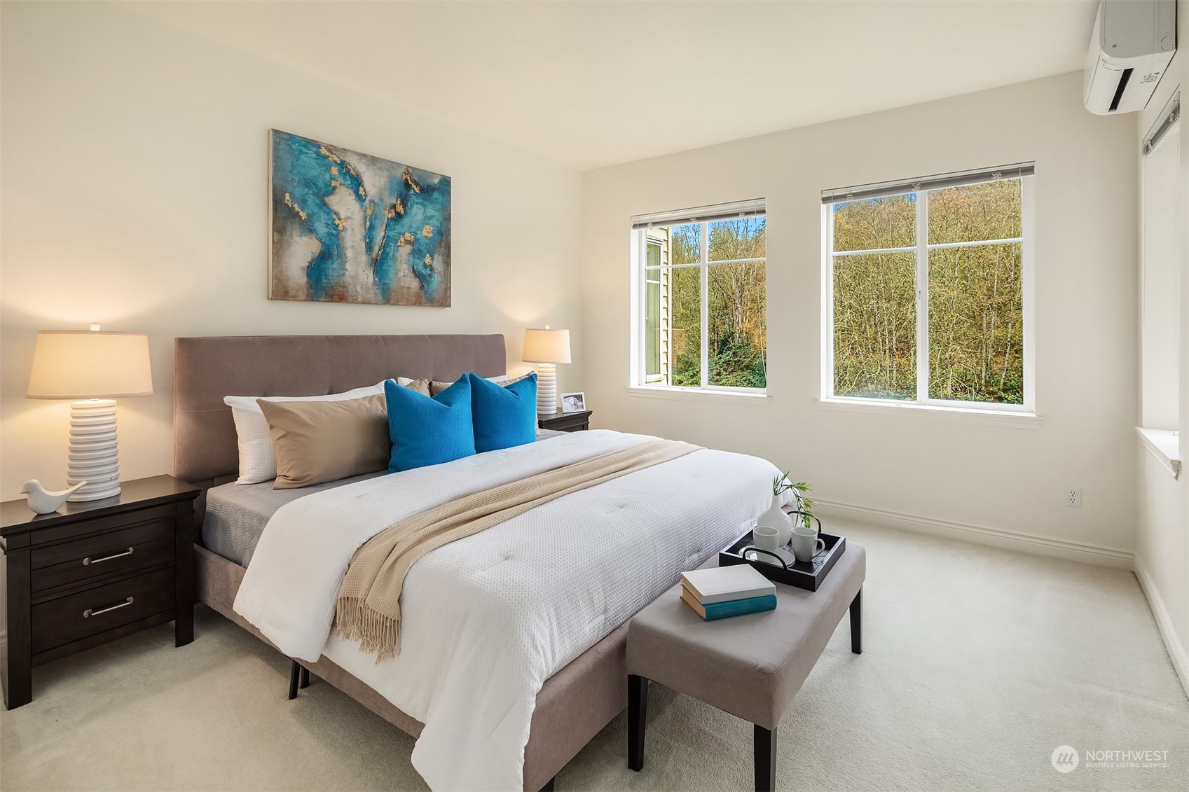 17432 Bothell Way Northeast, Unit B206 Bothell, WA 98011 - Photo 16 of 28 a bedroom with a bed and a window