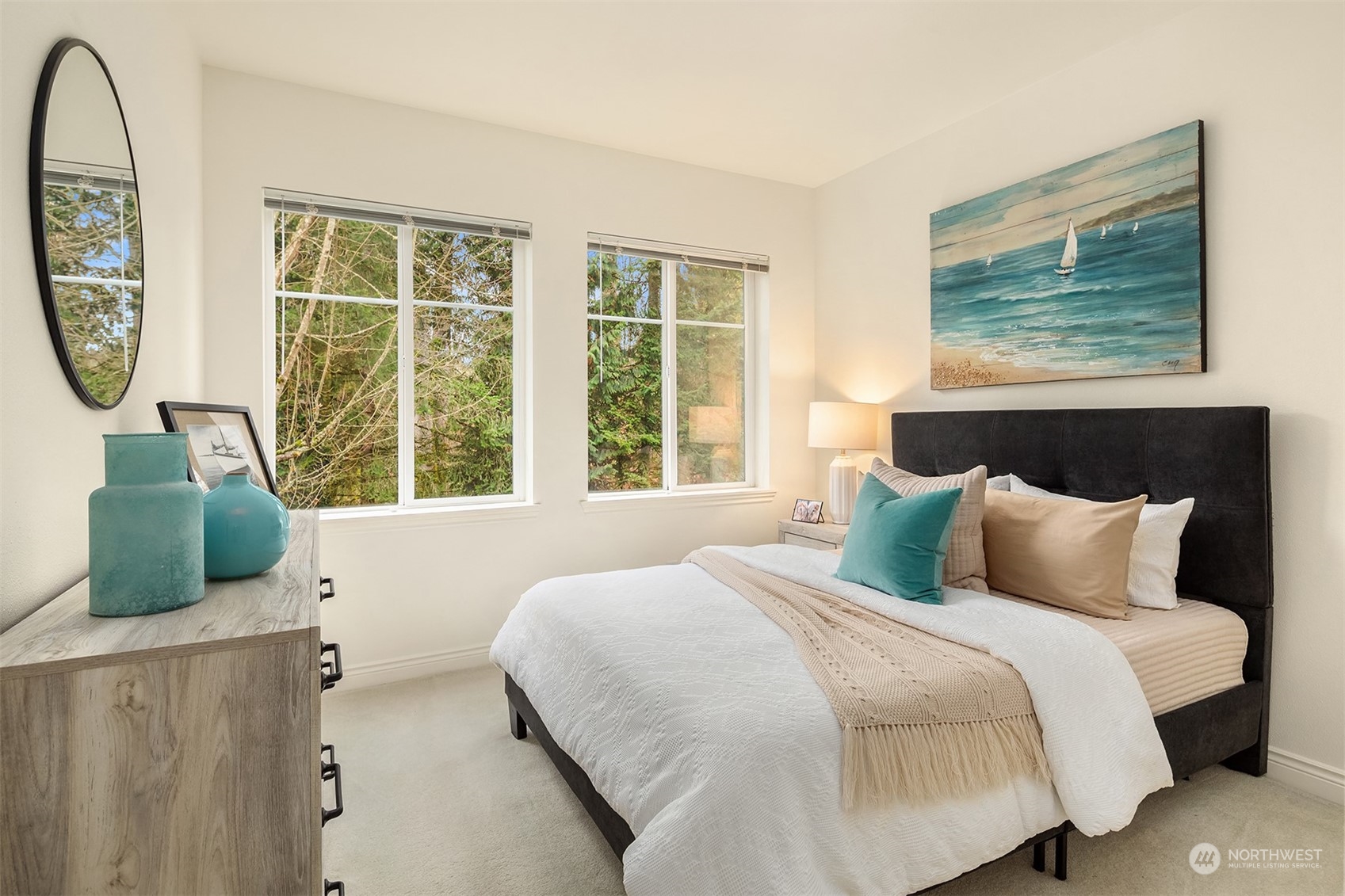 17432 Bothell Way Northeast, Unit B206 Bothell, WA 98011 - Photo 20 of 28 a bedroom with a bed and a window