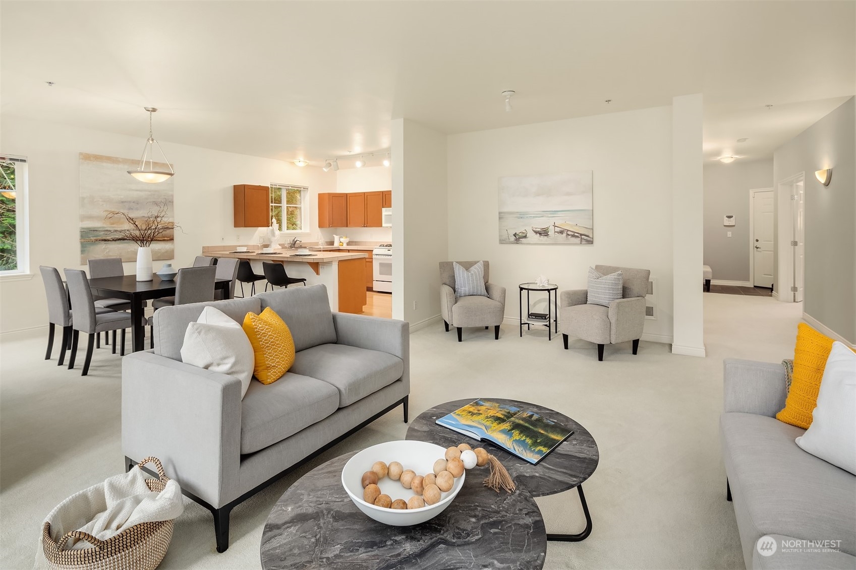 17432 Bothell Way Northeast, Unit B206 Bothell, WA 98011 - Photo 6 of 28 a living room with furniture and a table