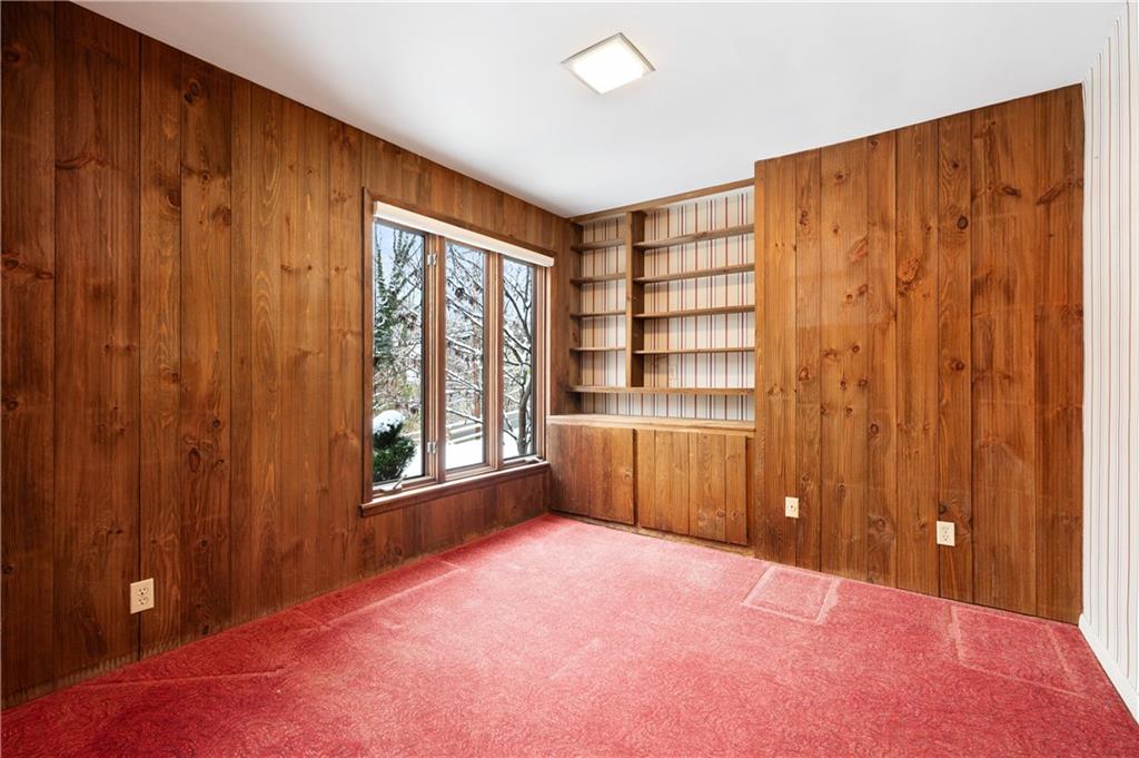 2272 Morrow Road Pittsburgh, PA 15241 - Photo 9 of 25 First floor den/office with built in cabinets and shelving. This house is being "Sold AS IS"
