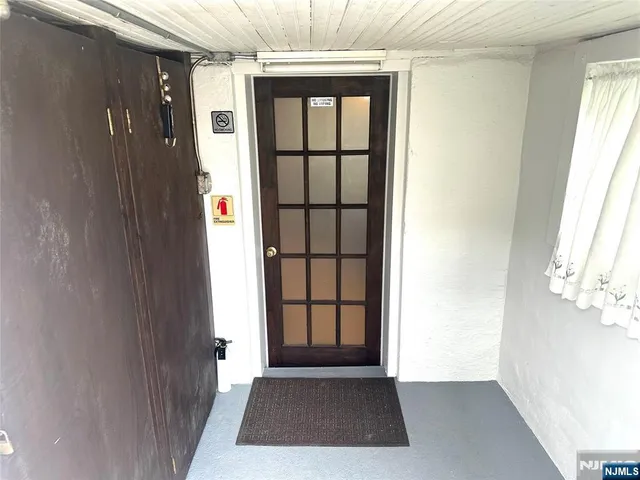 a view of an entryway door
