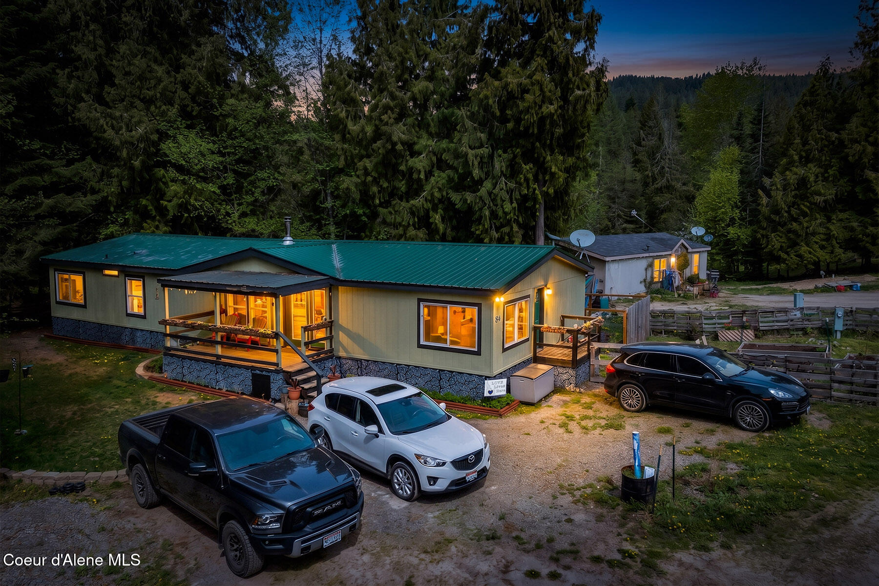 84 Big Burl Road Sagle, ID 83860 - Photo 1 of 46 84-Big-Burl-Rd-Twilight-0013