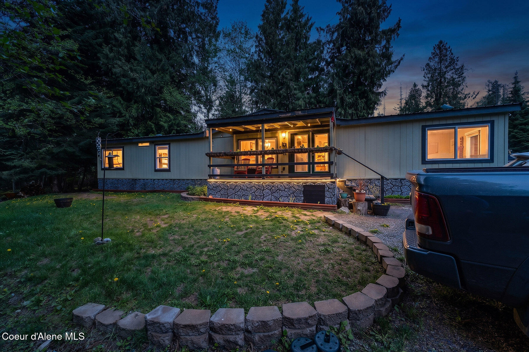 84 Big Burl Road Sagle, ID 83860 - Photo 2 of 46 84-Big-Burl-Rd-Twilight-2548