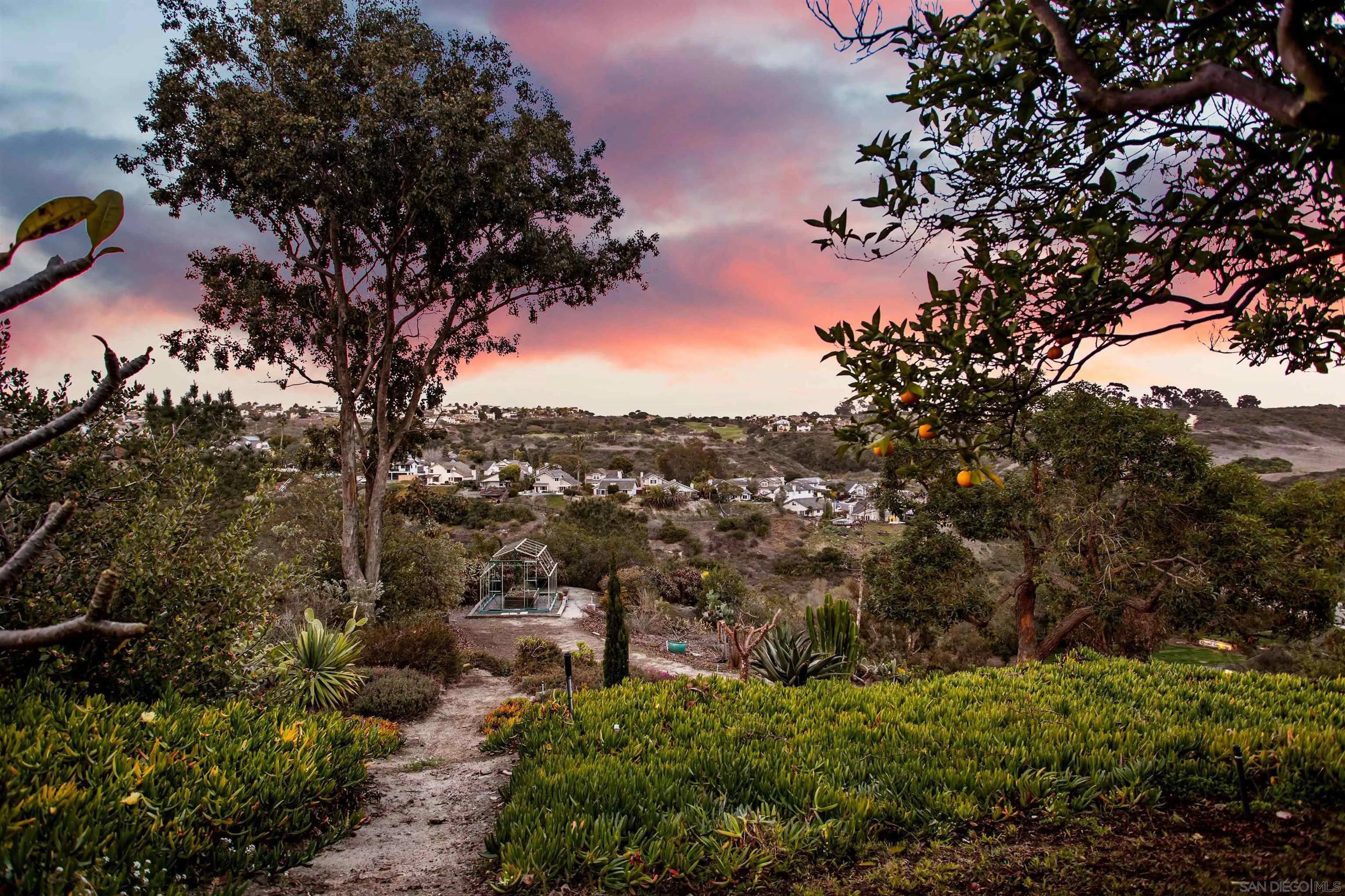 1449 Rainbow Ridge Lane Encinitas, CA 92024 - Photo 58 of 58 a view of a city with lush green forest
