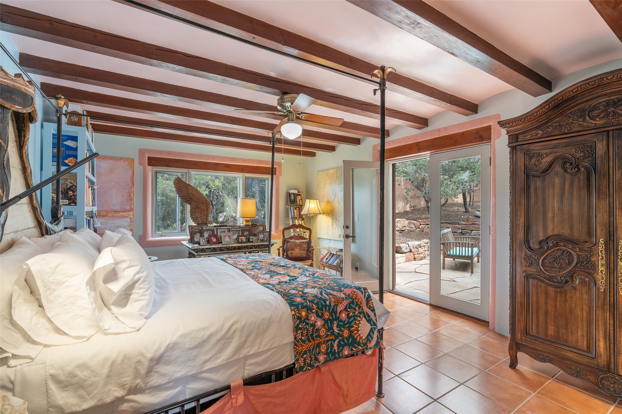 8 San Juan Ranch Road Santa Fe, NM 87506 - Photo 49 of 65 Bedroom Opens to Private Courtyard