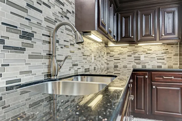 a view of a kitchen area of the house