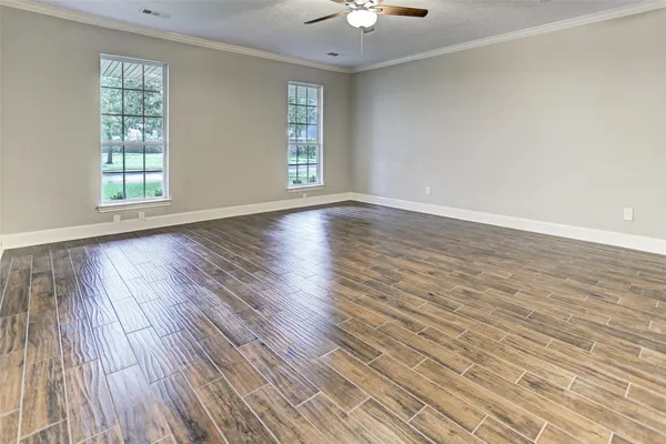 wooden floor in a room