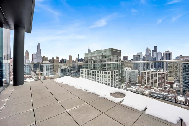 a view of balcony with city view