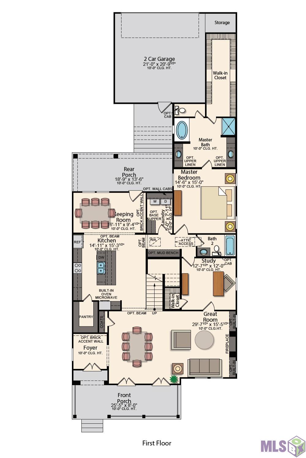 1328 Market Square Road Zachary, LA 70791 - Photo 12 of 19 Fairfield - First Floor