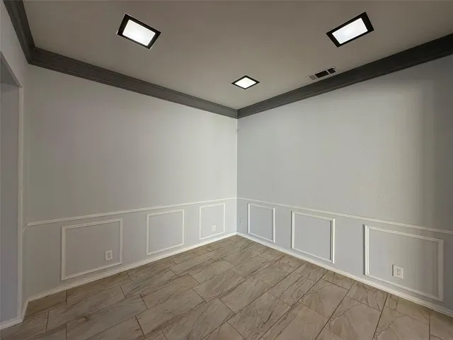 a view of an empty room