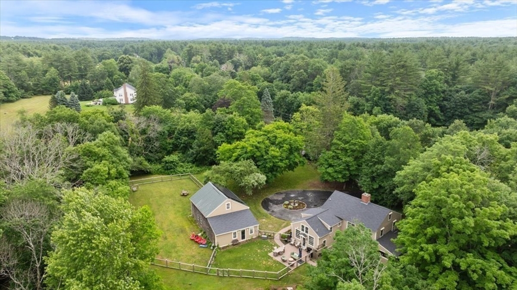 77 Main Street Boxford, MA 01921 - Photo 28 of 32 an aerial view of a house with a yard
