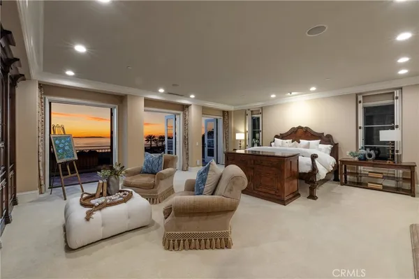 a view of balcony with furniture