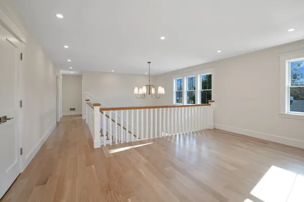 a view of a room with empty racks