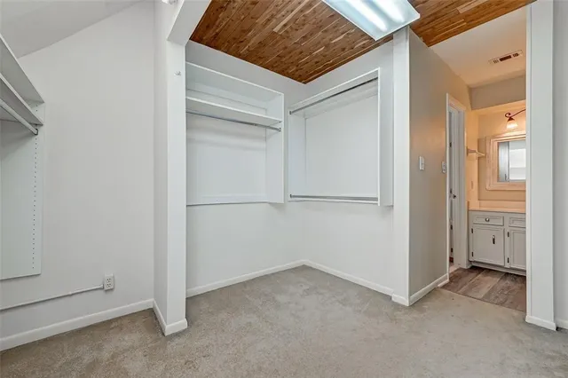 a view of closet area