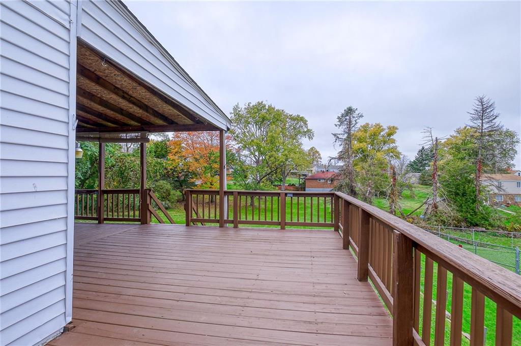 1224 Eckert Road Monaca, PA 15061 - Photo 9 of 18 a view of a balcony with wooden floor