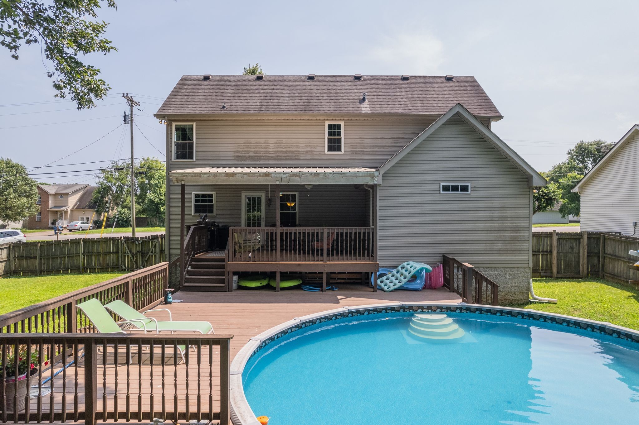 1040 Windtree Trace Mount Juliet, TN 37122 - Photo 29 of 30 an aerial view of a house with swimming pool and porch