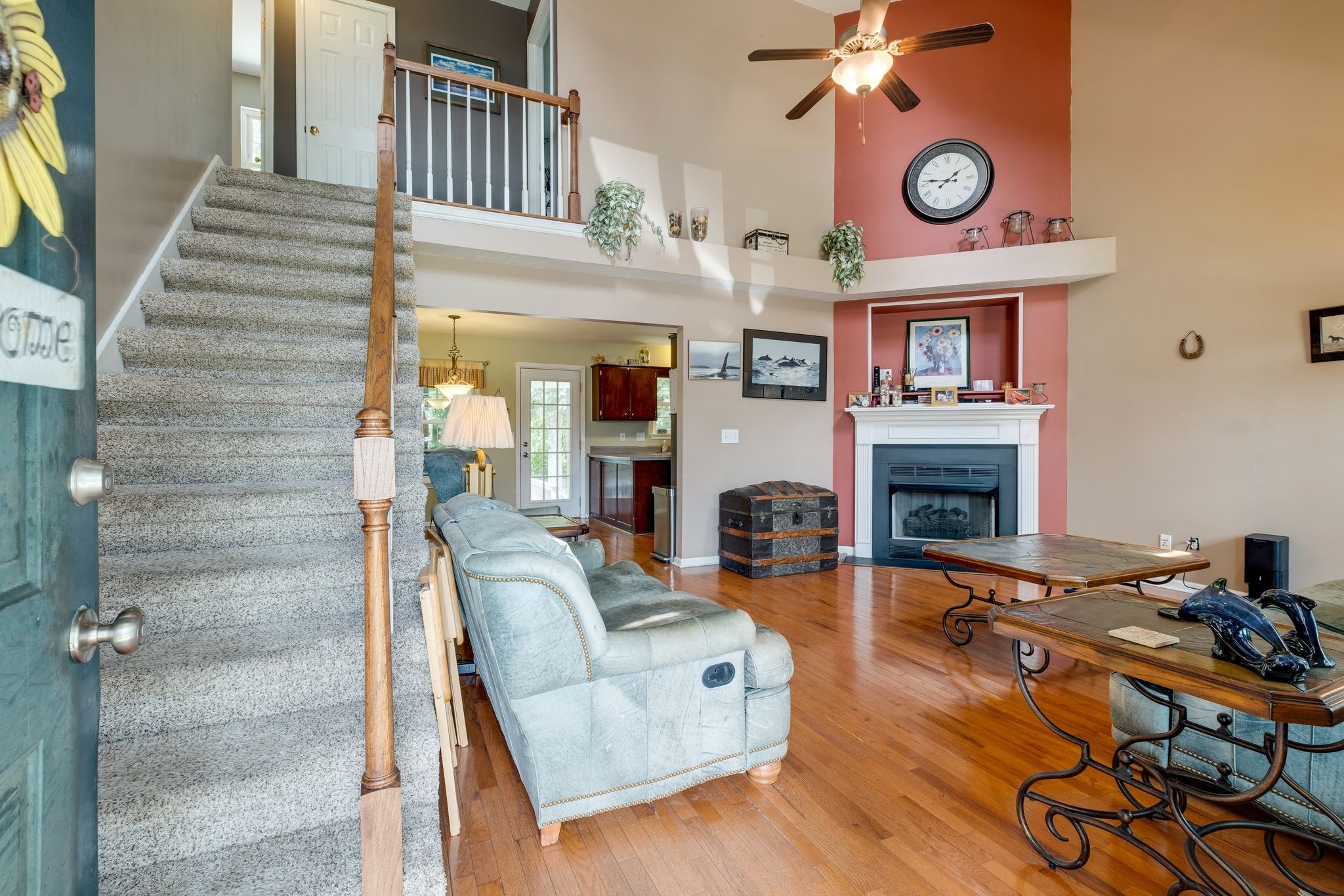 1040 Windtree Trace Mount Juliet, TN 37122 - Photo 6 of 30 a living room with furniture and a fireplace