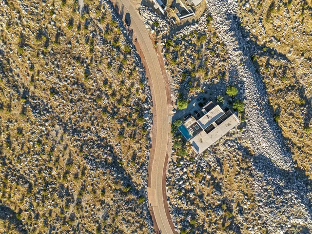 a view of a sky from a yard