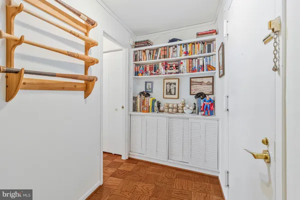 a view of a room with a empty space