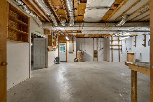 front view of a brick house