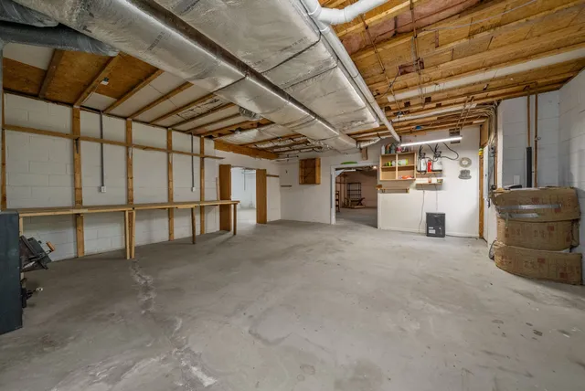 a view of a deck with a backyard