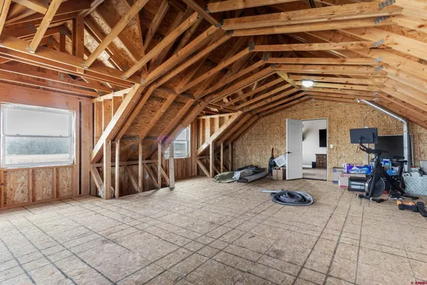 a view of a storage room