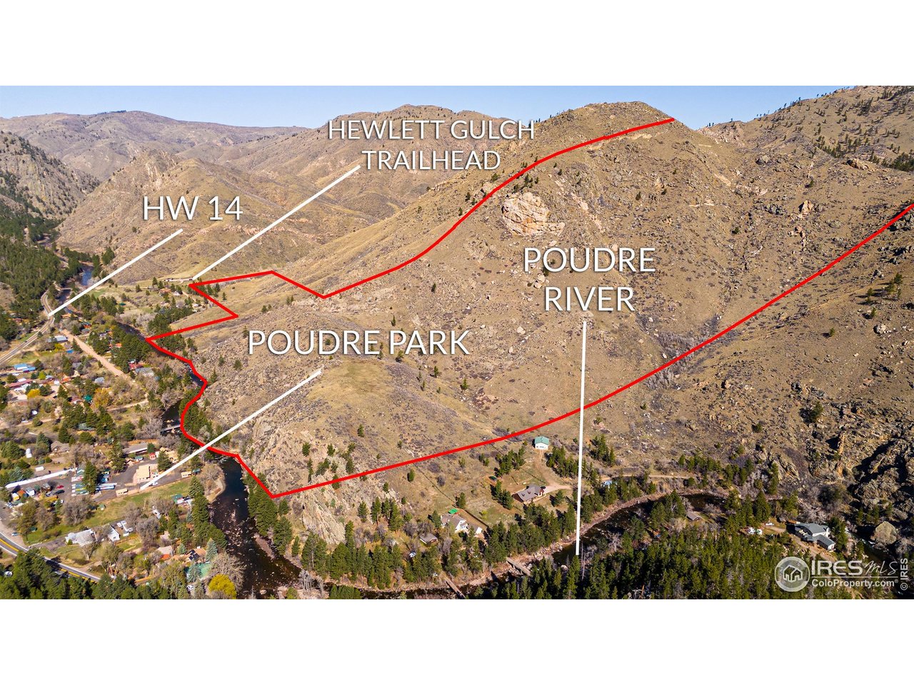 0 Wild River Road Bellvue, CO 80512 - Photo 14 of 14 a black and white photo of a city