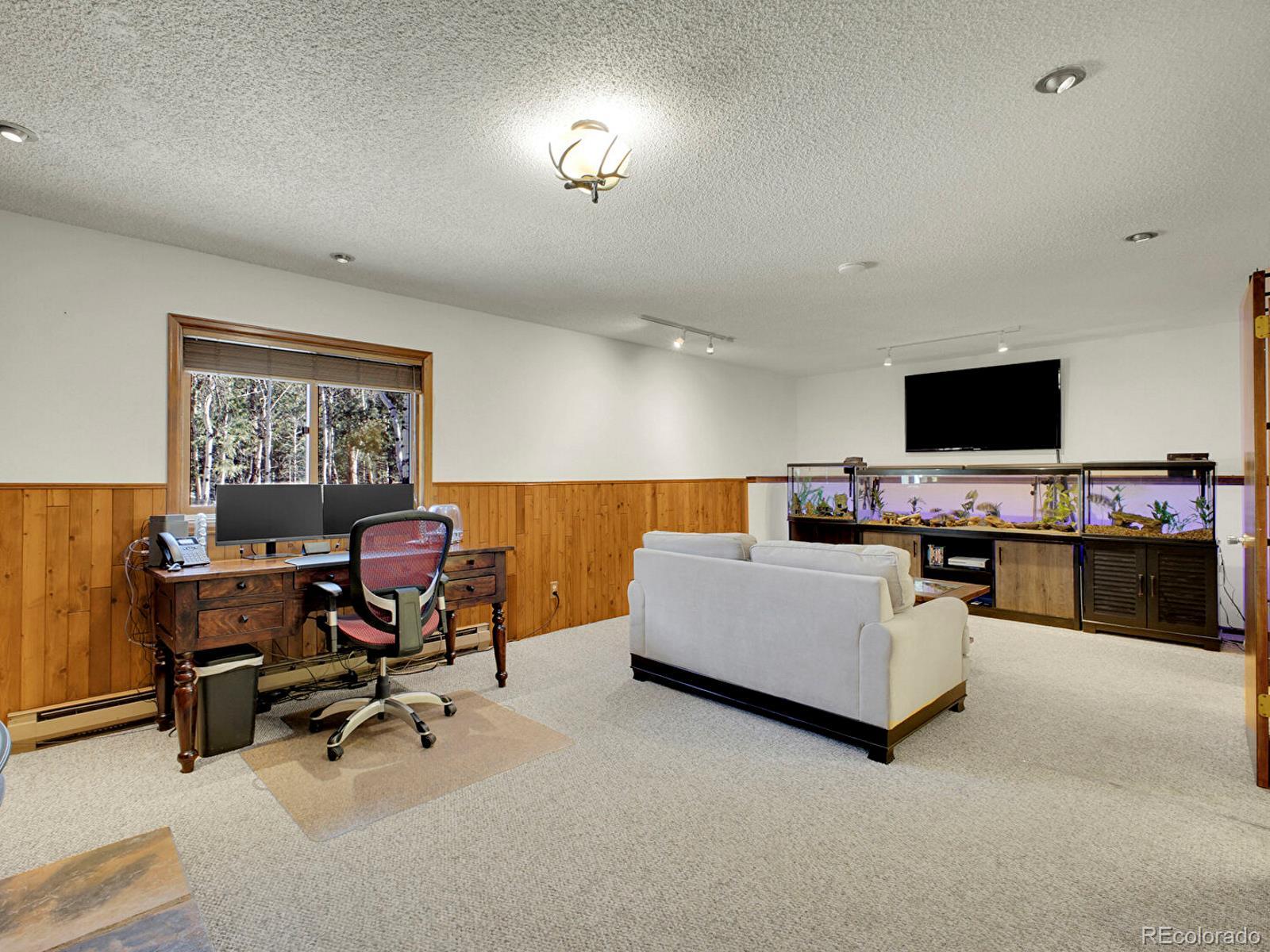 638 Impala Trail Bailey, CO 80421 - Photo 25 of 50 a living room with furniture and a flat screen tv