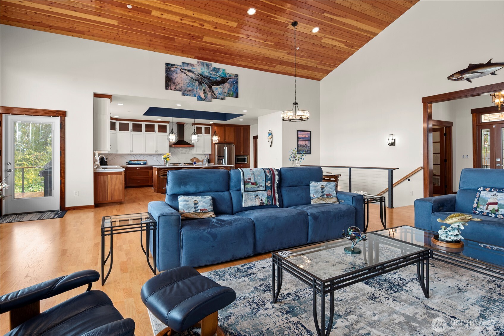 3803 West 2nd Street Anacortes, WA 98221 - Photo 12 of 40 a living room with furniture and a wooden floor